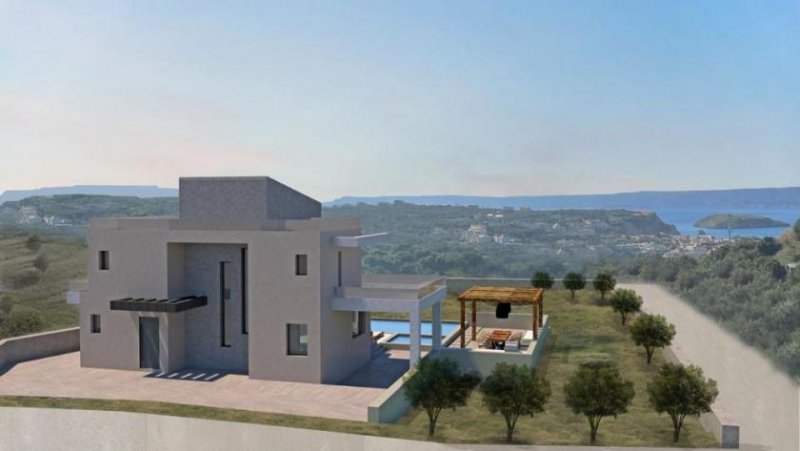 Almyrida Kreta, Almyrida: Neubau-Projekt! Luxusvilla in der Natur zu verkaufen Haus kaufen